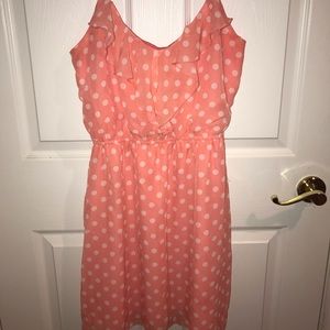 Cute pastel pink ruffly sun dress